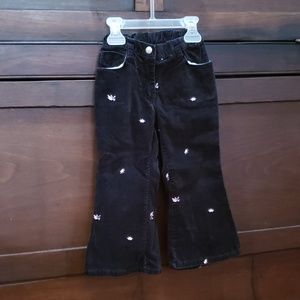 Black velour ballerina princess pants